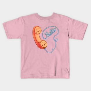 Vintage Phone saying Hello Kids T-Shirt